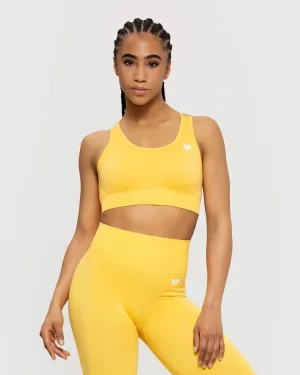 Power Seamless Sports Bra | Sorbet Orange