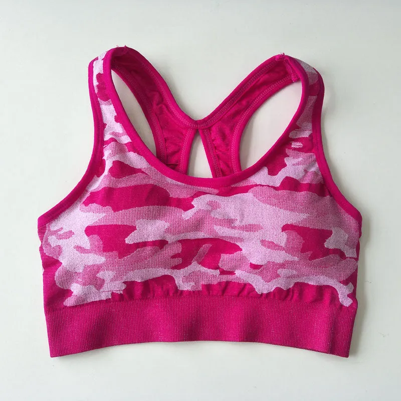 Professional Shockproof Camouflage Sports Bra