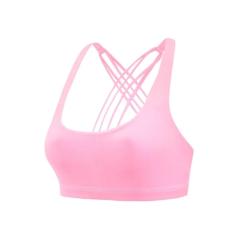 Push Up Cross Back Sports Bra