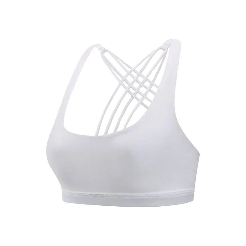 Push Up Cross Back Sports Bra