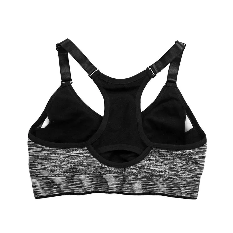 Quick Dry Sports Bra,Women Padded Wirefree Adjustable Shakeproof Fitness Underwear Sports Bras