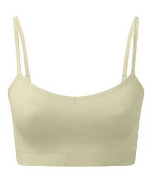 Sage Green Melange - Women's TriDri® recycled seamless 3D fit multi-sport flex bra