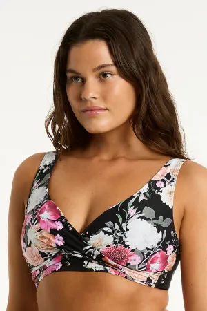 Sea Level Belle Cross Front Multifit Bra Top