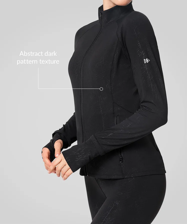 Shift Abstract Pattern Full Zip Jacket | Women's Sports Jacket