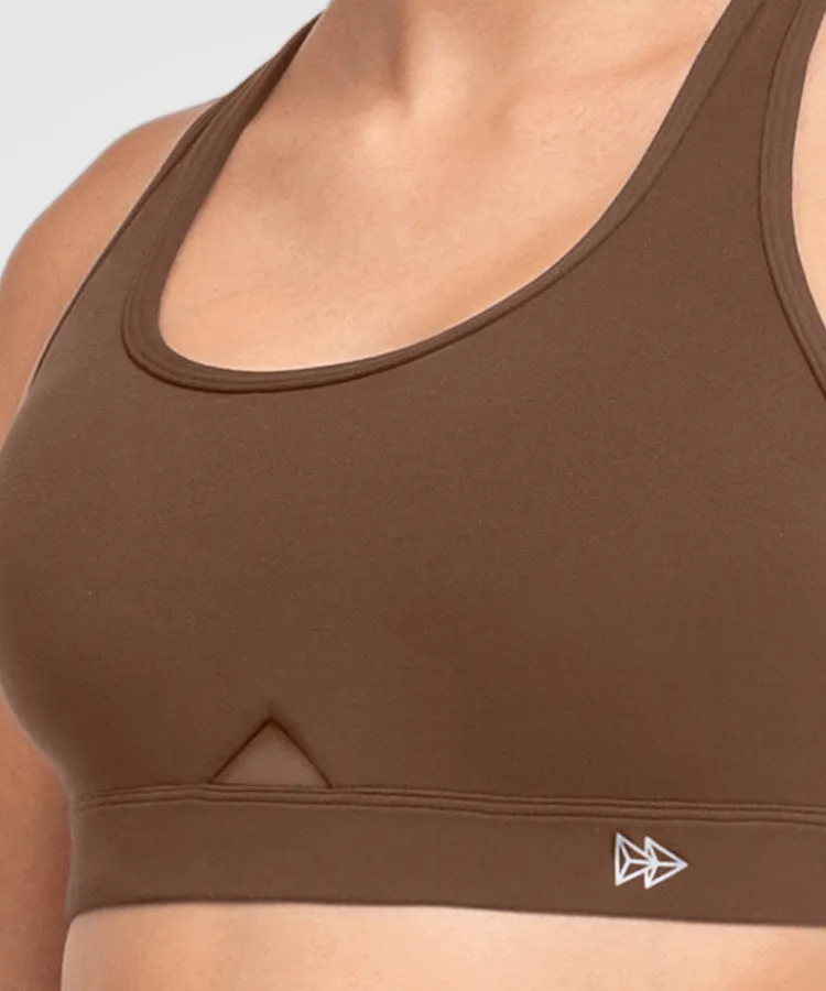 Shift Scoop Neckline Cut-Out Padded Yoga Bra | Women's Light Support Sports Bra