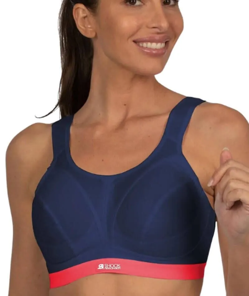 Shock Absorber Active D  Classic Support Sports Bra - Navy/Red