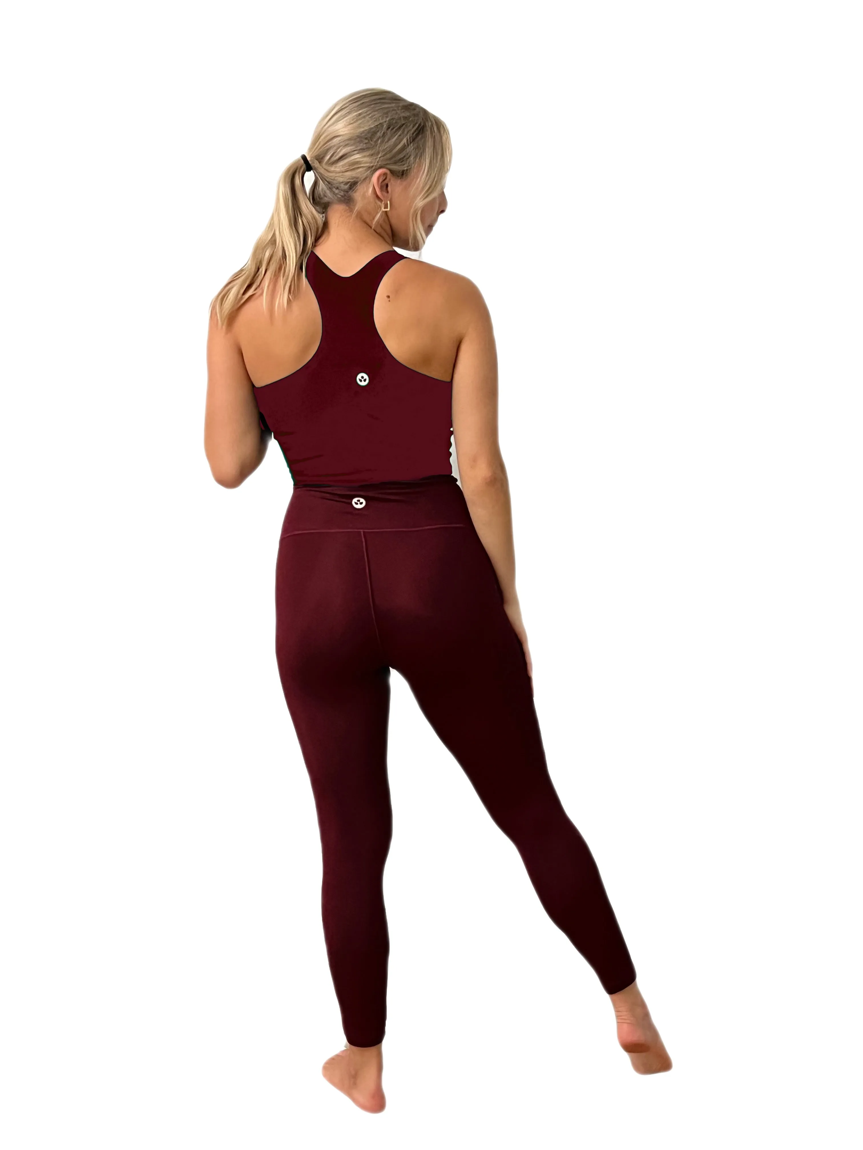 Soft Compression Wine Bra Crop