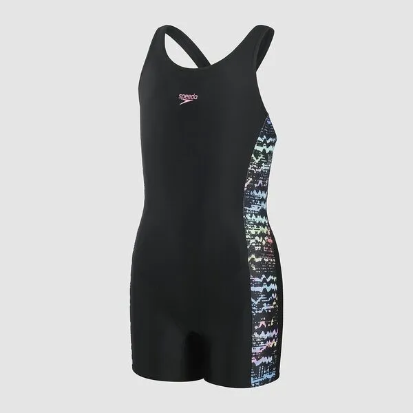 Speedo Girls Printed Leaderback Legsuit