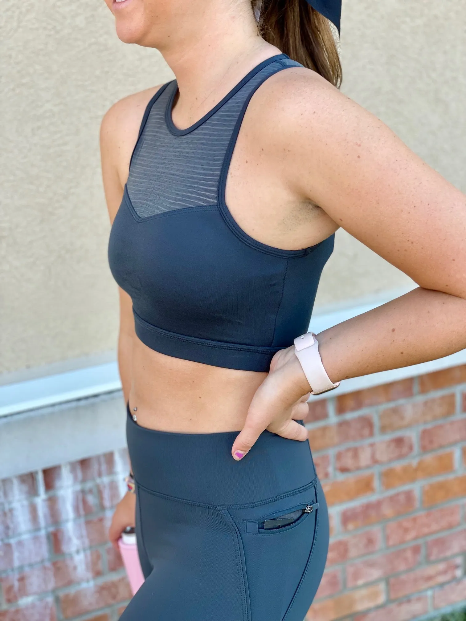 Sweetheart Mesh Sports Bra