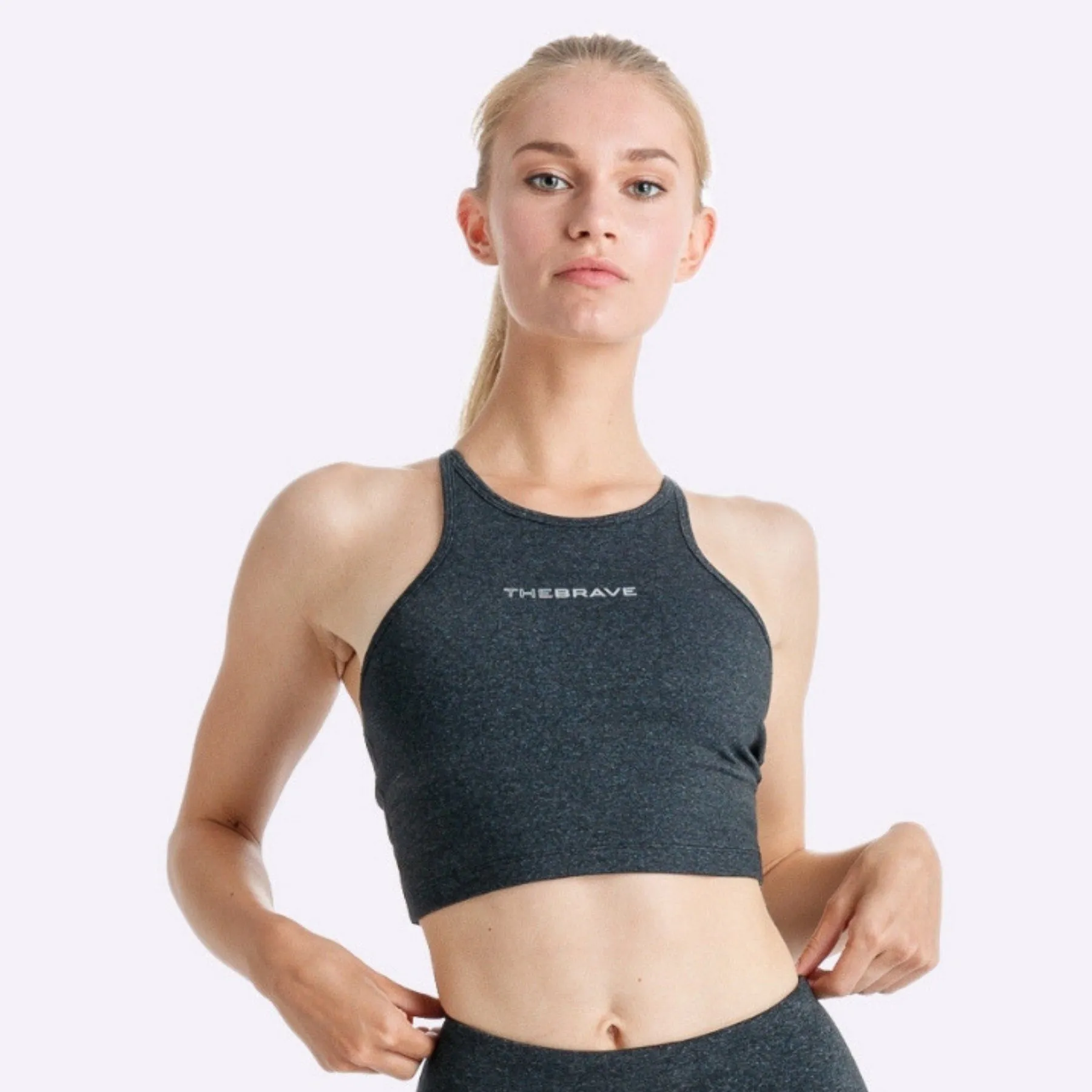 The Brave - Women's Elevate Crop Top - Black Marle