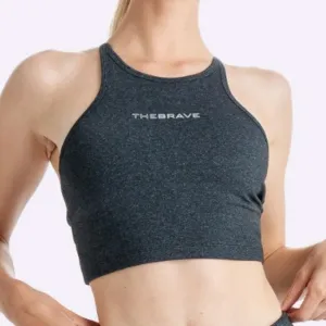 The Brave - Women's Elevate Crop Top - Black Marle