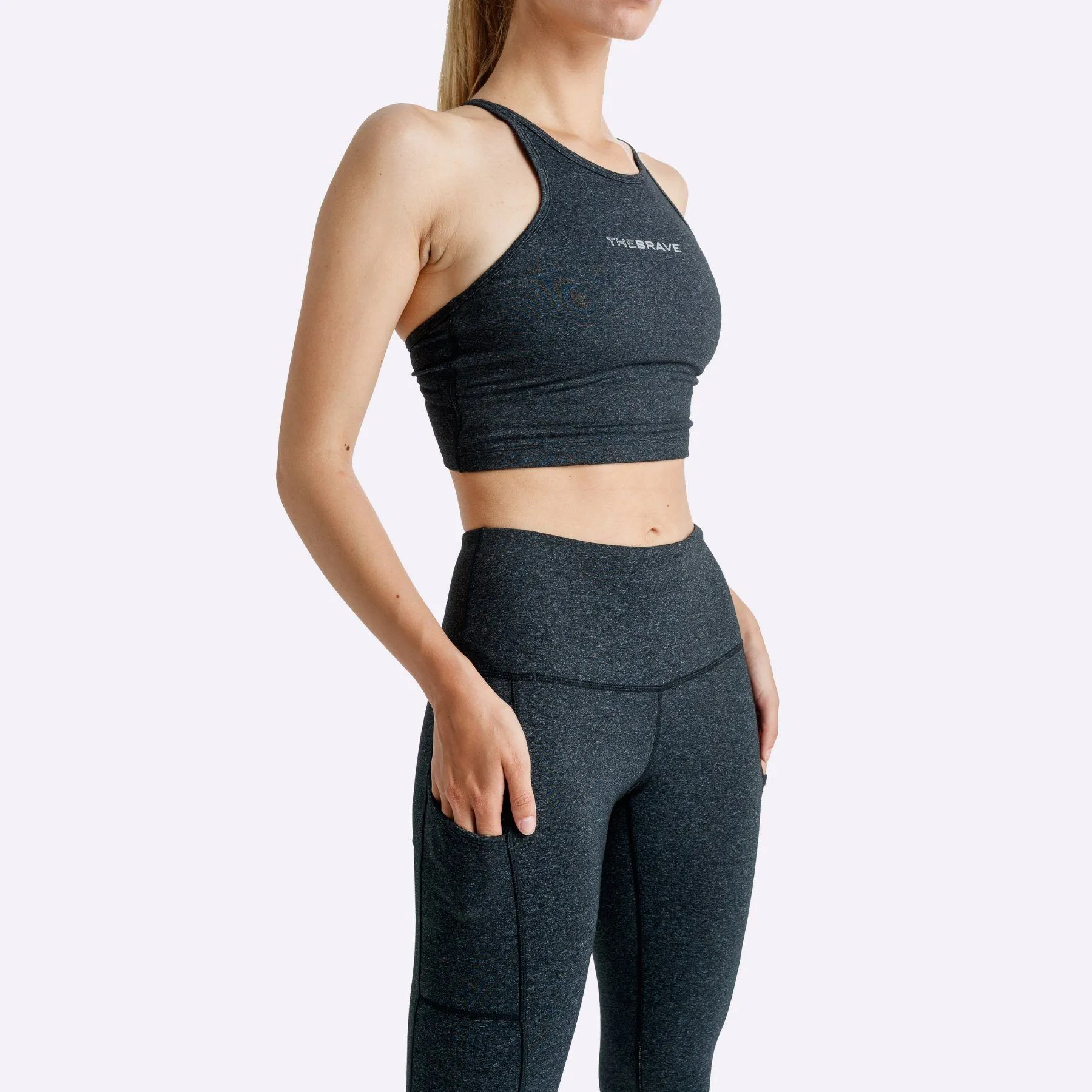 The Brave - Women's Elevate Crop Top - Black Marle