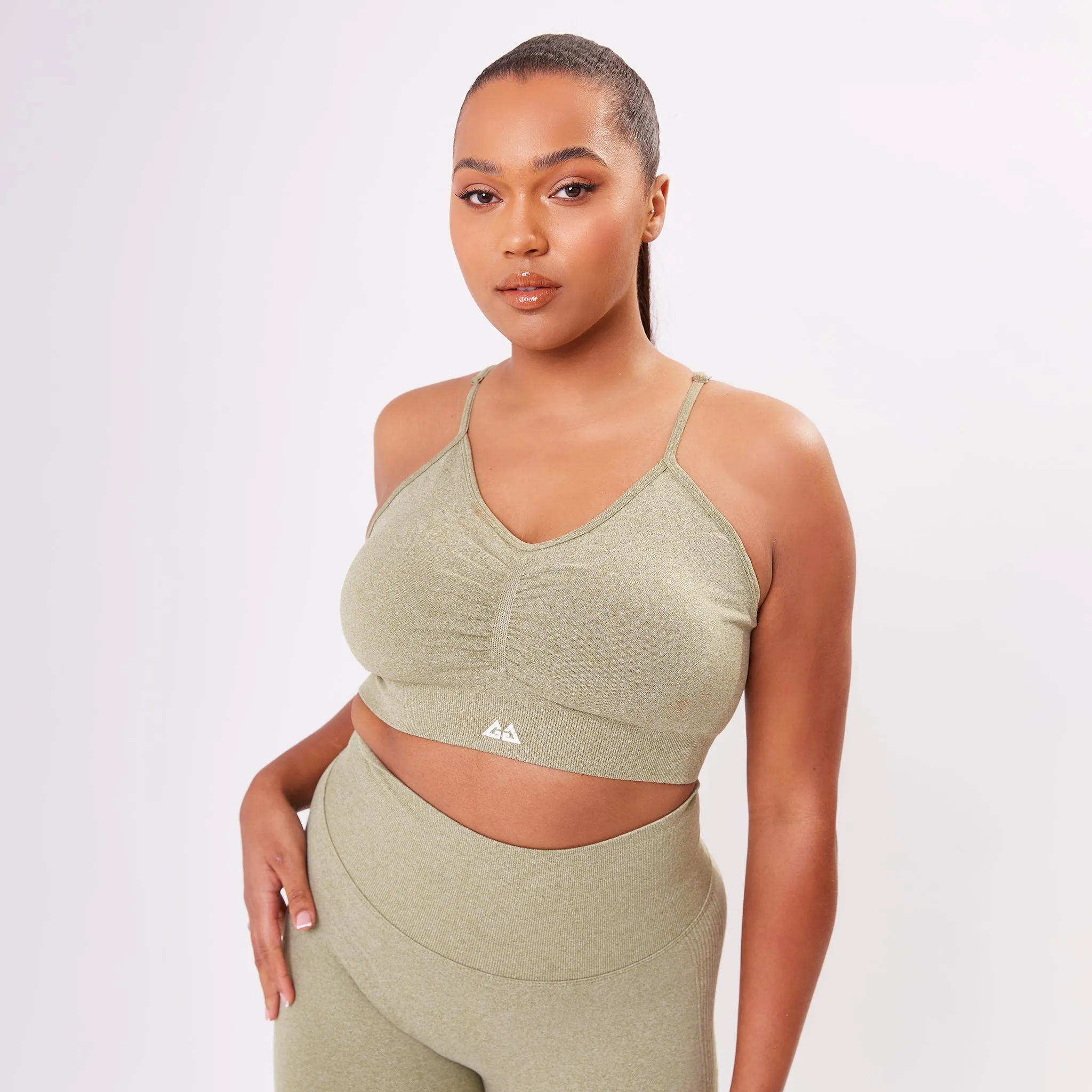 The 'Energy' Sports Bra - Olive