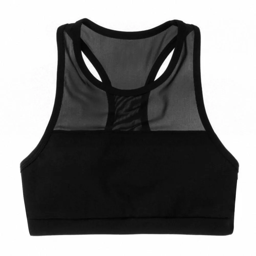 The WOD Life - Women's High Chested Sports Bra - Black