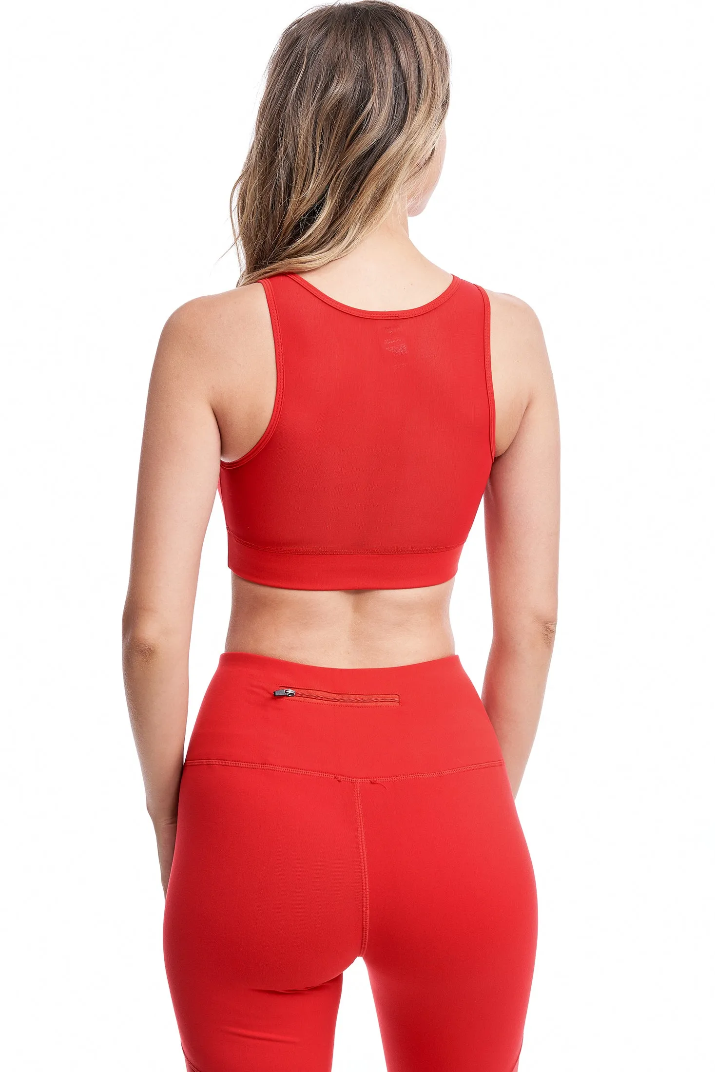 TORREY V-MESH TOP | RED