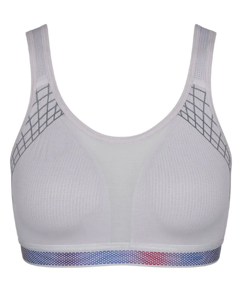 Triumph Triaction Cardio Flow Wire-free Minimiser Sports Bra - Platinum