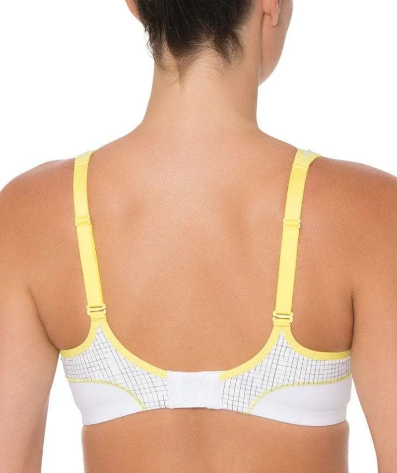 Triumph Triaction Performance Sports Bra - White - Light Combination