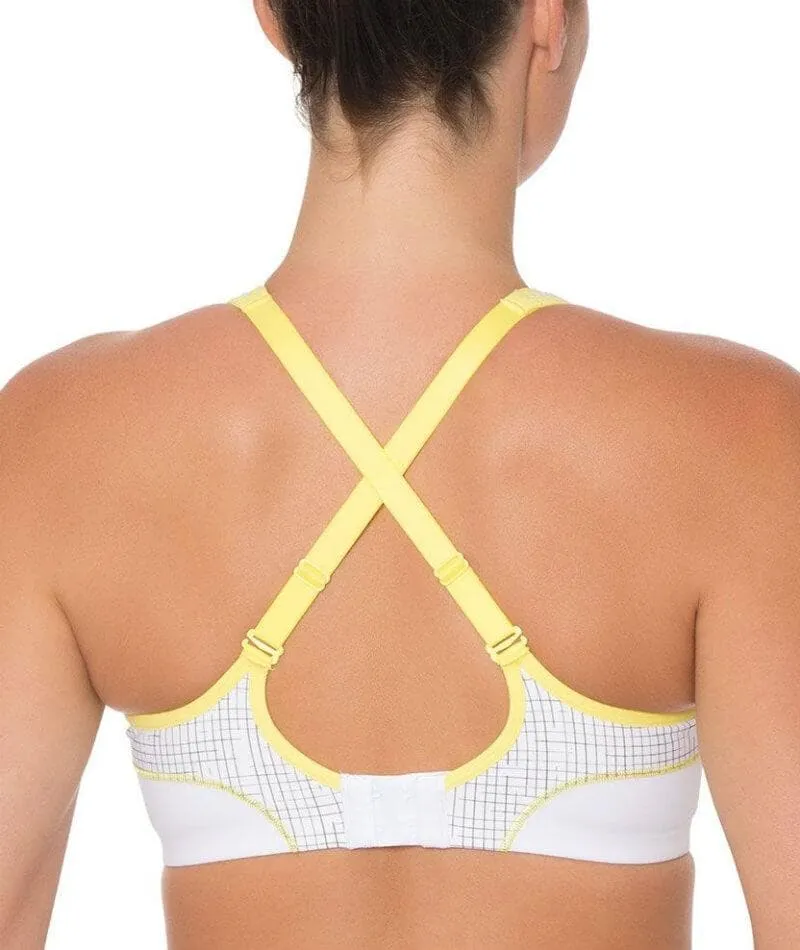 Triumph Triaction Performance Sports Bra - White - Light Combination