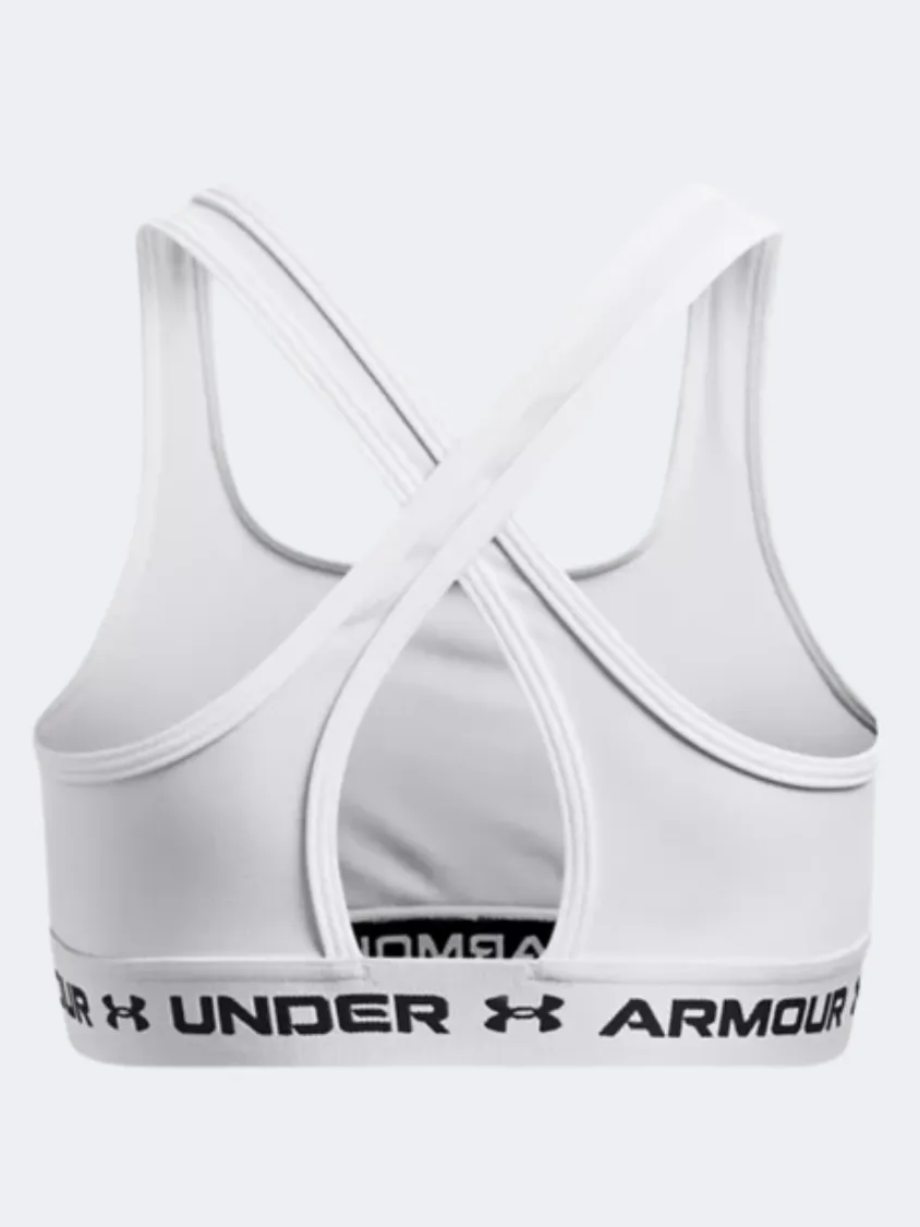 Under Armour Crossback Girls Training Bra White/Black