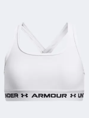 Under Armour Crossback Girls Training Bra White/Black