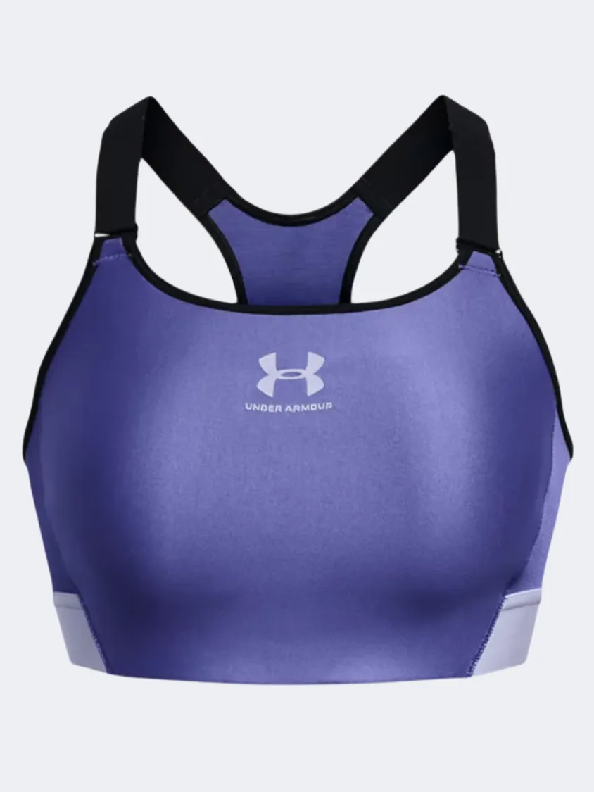 Under Armour Heat Gear High Women Training Bra Black/Celeste