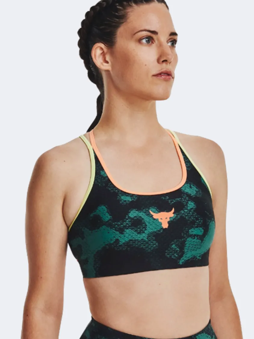 Under Armour Pjt Rock Crsbck Nov Pt Women Training Bra Blue/Peach