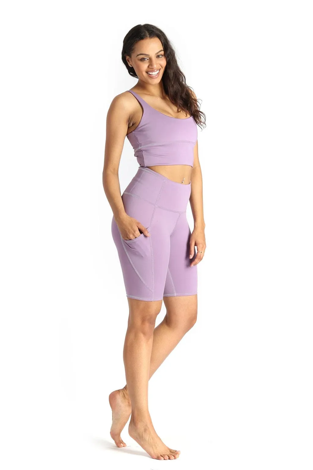 Utility Biker Short in Amethyst