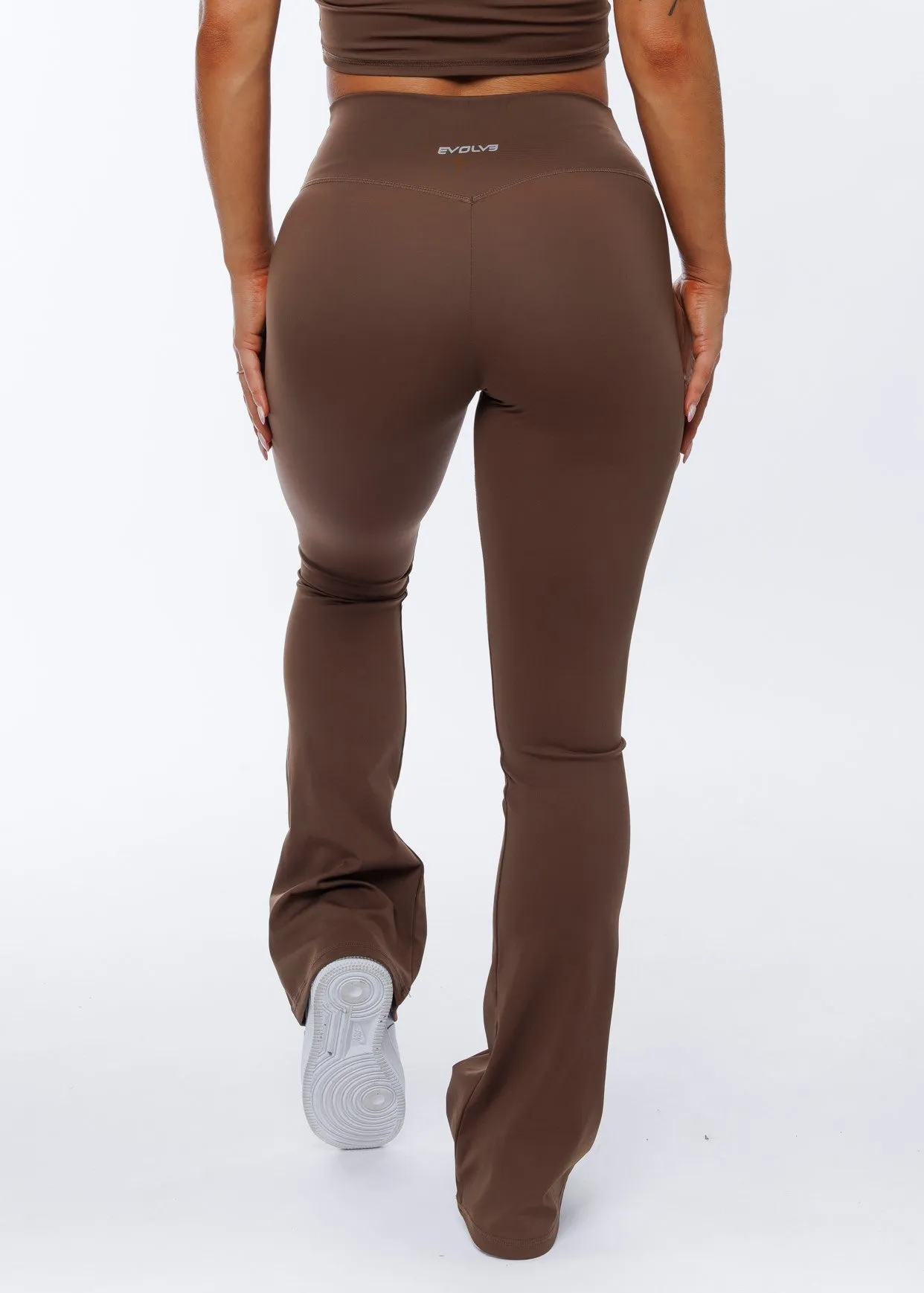 Vantage Flare Leggings - Chocolate