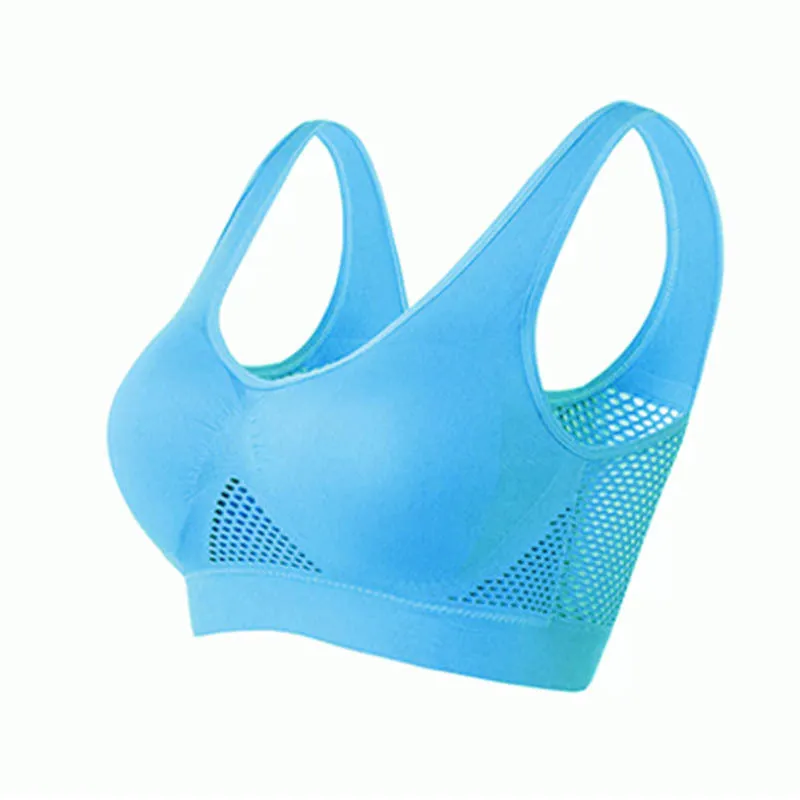 Ventilate Mesh Medium Support Plus Size Wireless Sports Bra