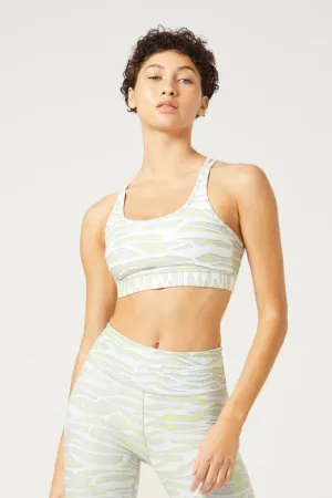 Wear It To Heart Downtown Zebra Strappy Bra - White