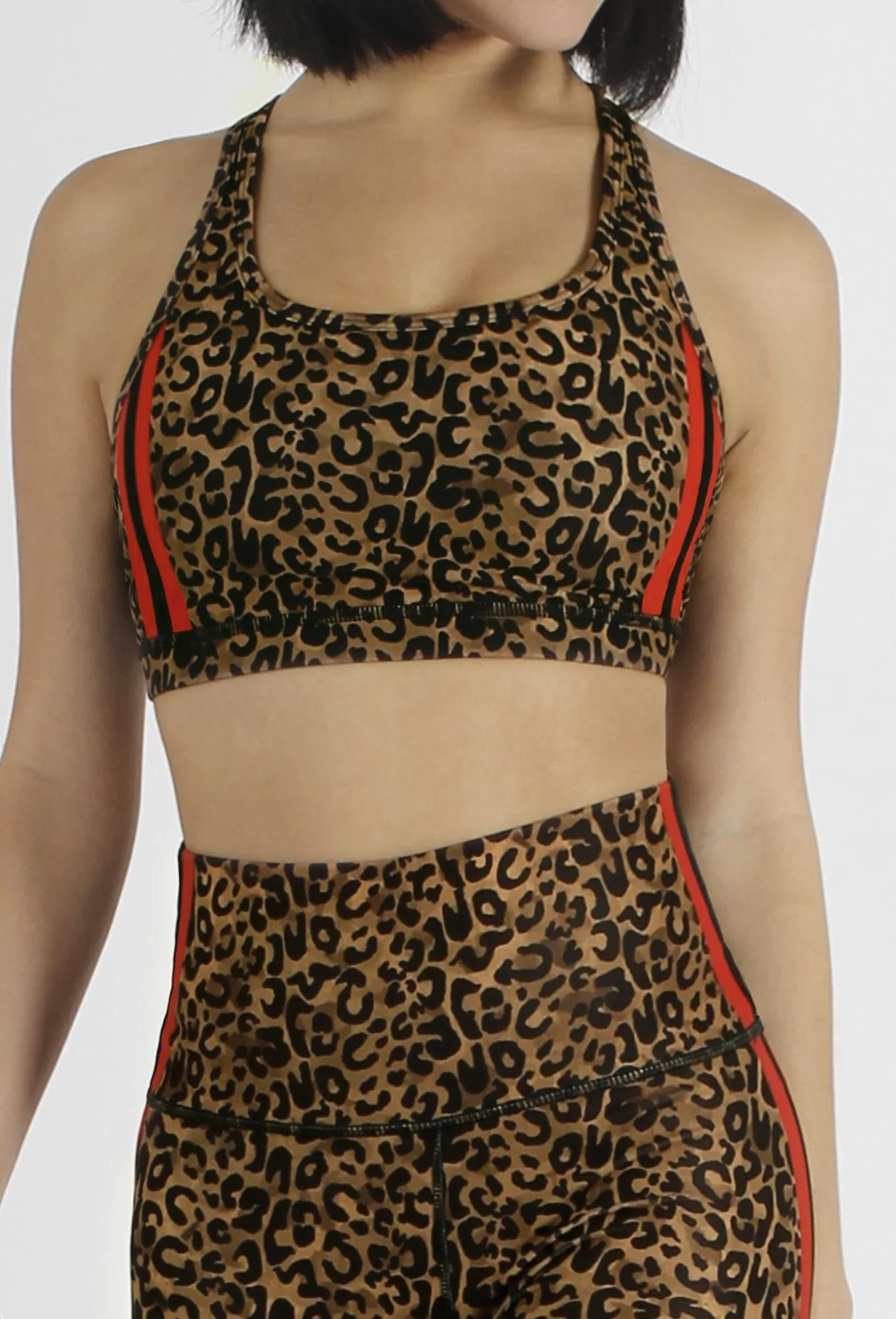 Wear It To Heart Natural Cheetah Strappy Bra