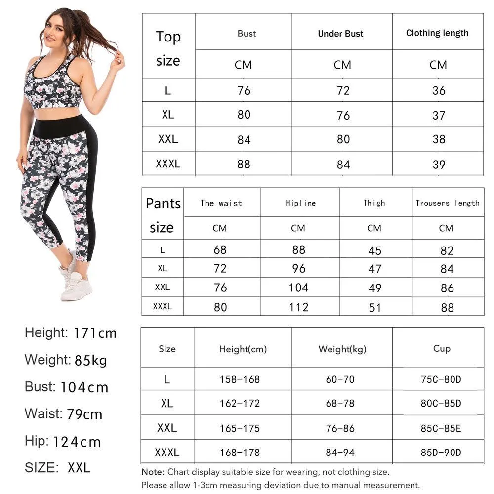 Women Plus Size Fitness Sporty Wear