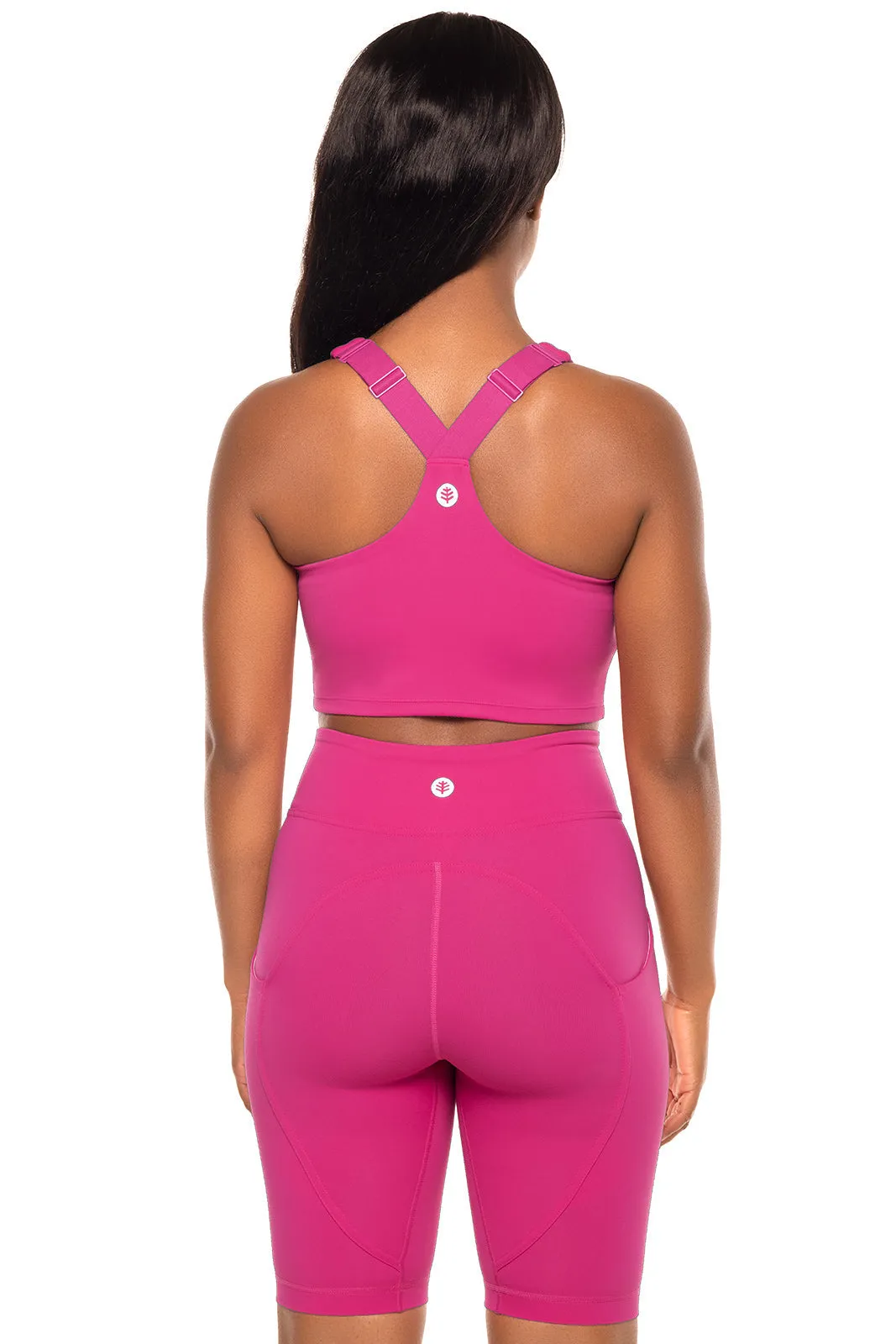 Women's Ananda Long Line Sports Bra  |  Magnolia Pink