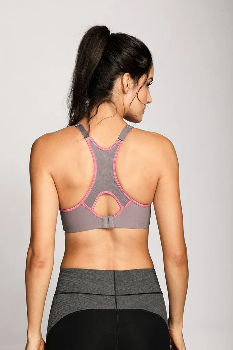 Women's Full Support High Impact Racerback Lightly Lined Underwire Sports Bra