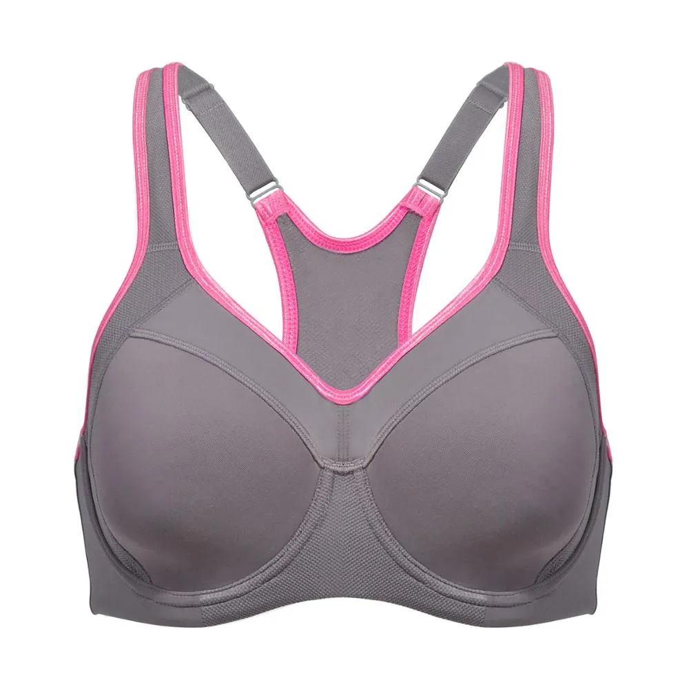 Women's Full Support High Impact Racerback Lightly Lined Underwire Sports Bra