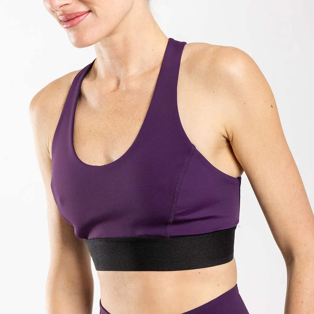 Women's Librio Adjustable Sports Bra (Plum)