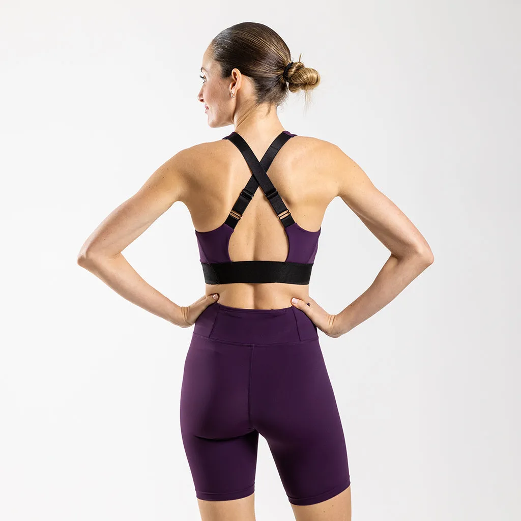 Women's Librio Adjustable Sports Bra (Plum)