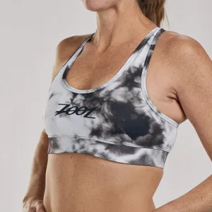 Womens LTD Run Bra - Black Tie Dye