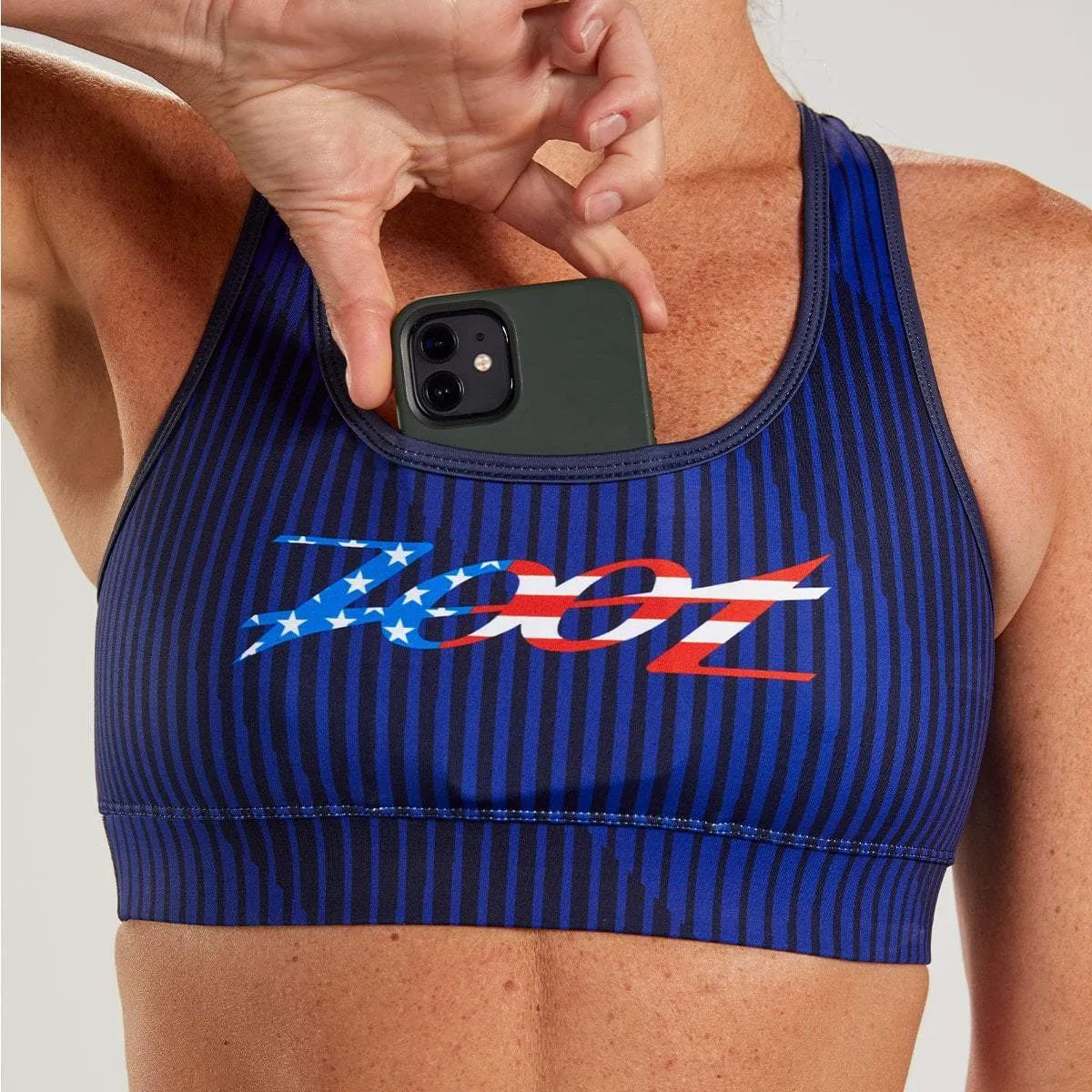 Womens LTD Run Bra - Stars & Stripes