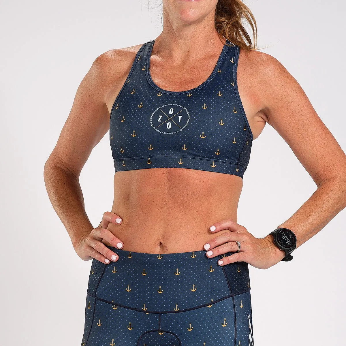 Womens LTD Triathlon Bra - Anchors Away