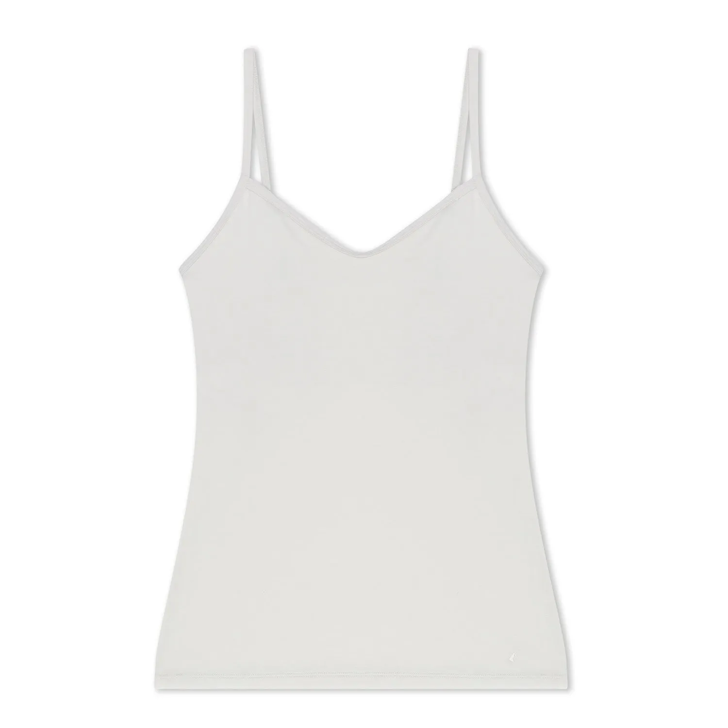 Enhanced Womens Merino Wool Camisole with Built-In Shelf Bra