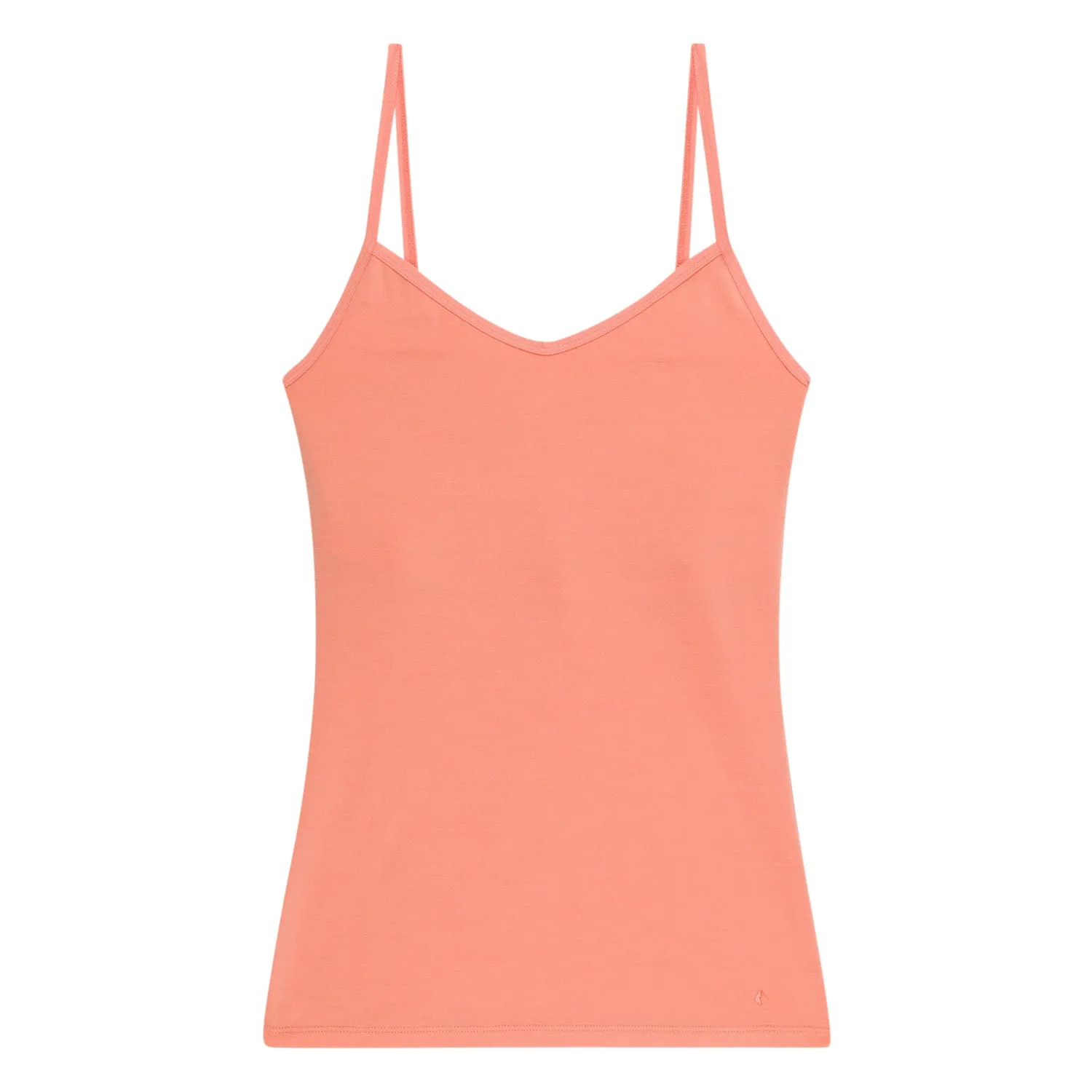 Enhanced Womens Merino Wool Camisole with Built-In Shelf Bra