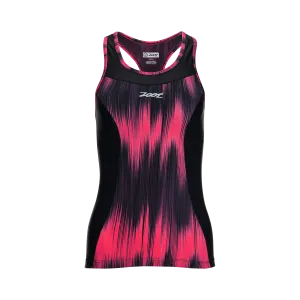 Womens Performance Triathlon Racerback - Good Vibes