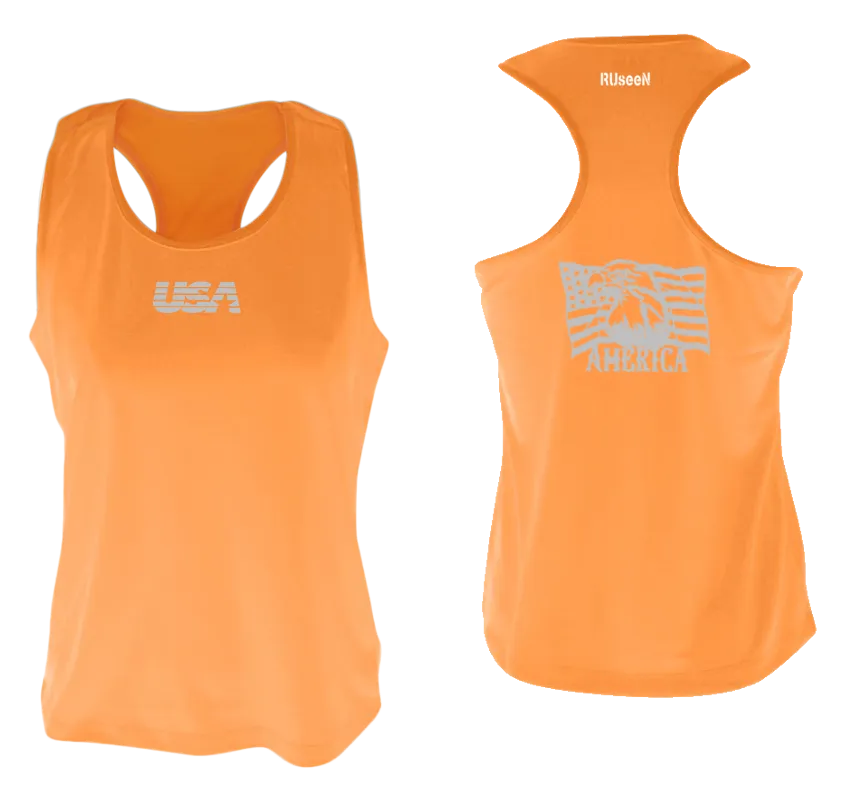 Women's Reflective Tank Top - America