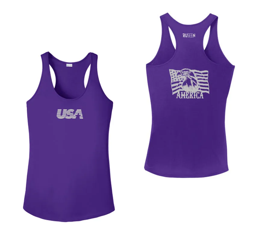 Women's Reflective Tank Top - America