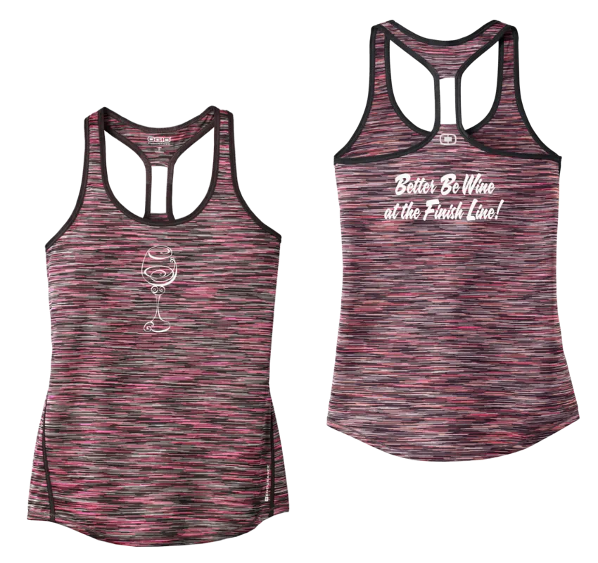 Women's Reflective Tank Top - Better Be Wine