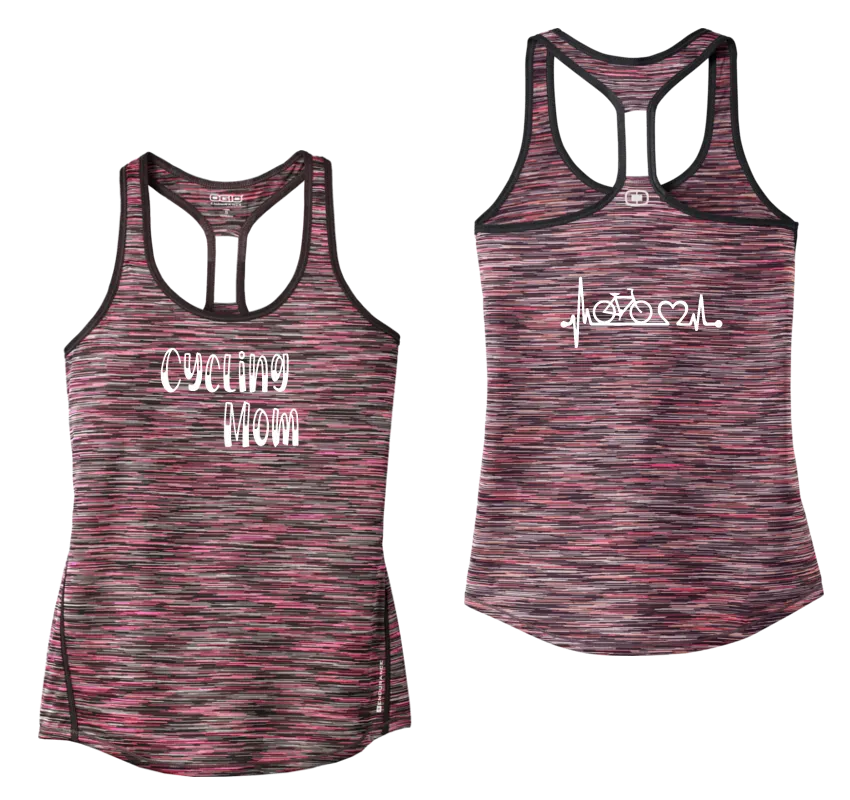 Women's Reflective Tank Top - Cycling Mom