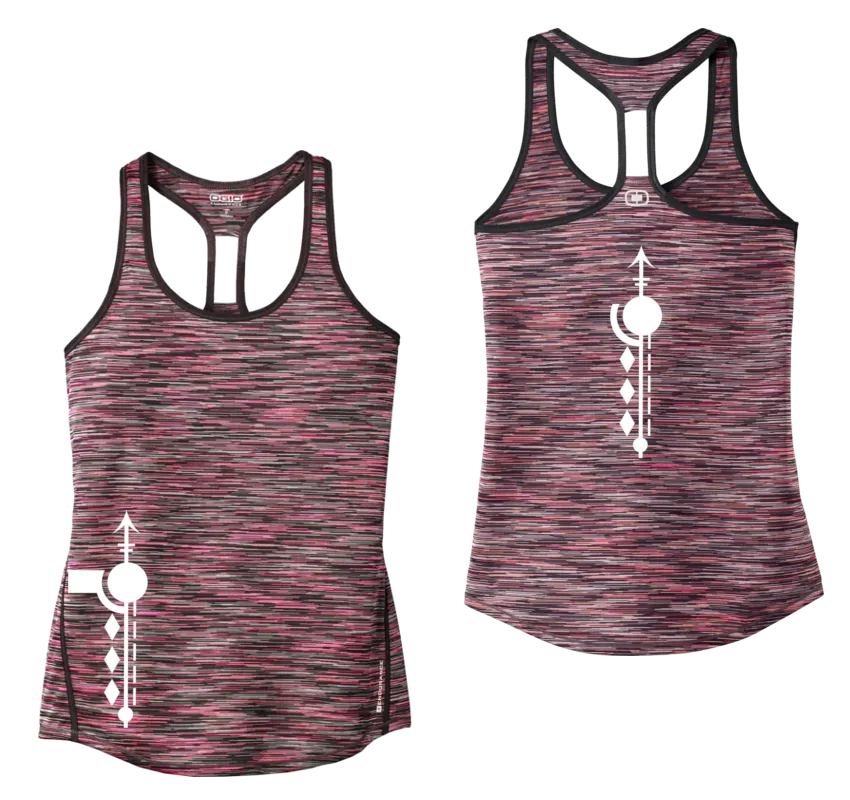 Women's Reflective Tank Top - Paths