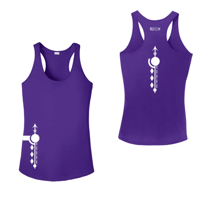 Women's Reflective Tank Top - Paths