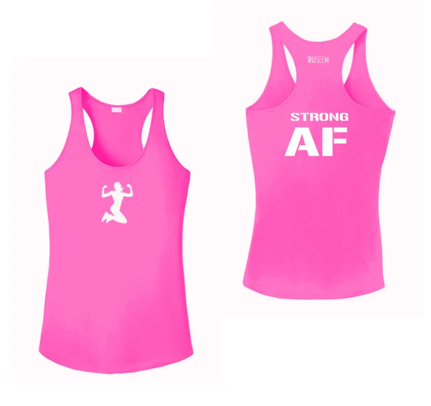 Women's Reflective Tank Top - Strong AF